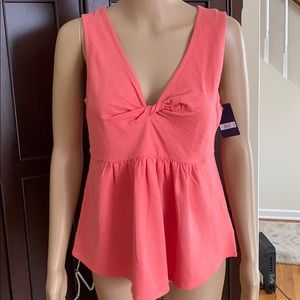 Lucky Brand NWT sz S sleeveless top in coral